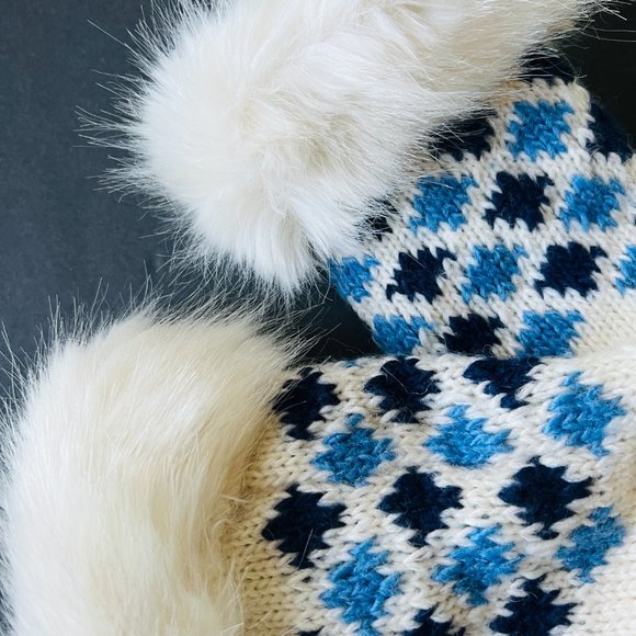 LANDS' END Women's Knit Mittens NWT Size L-XL - Picture 6 of 7